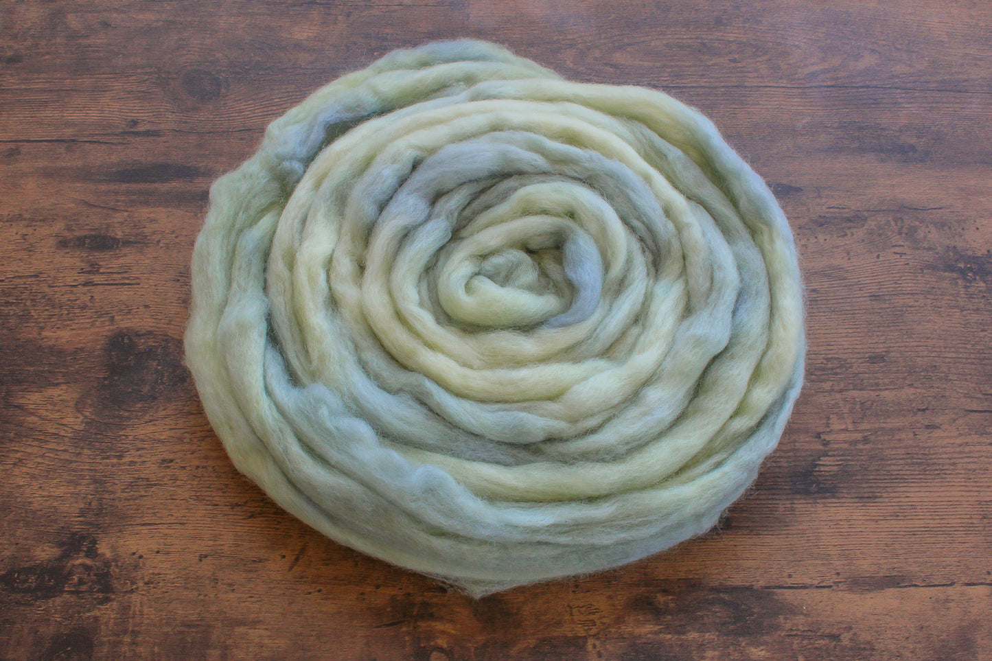 Corriedale Cross hand dyed roving, combed top - 4 oz